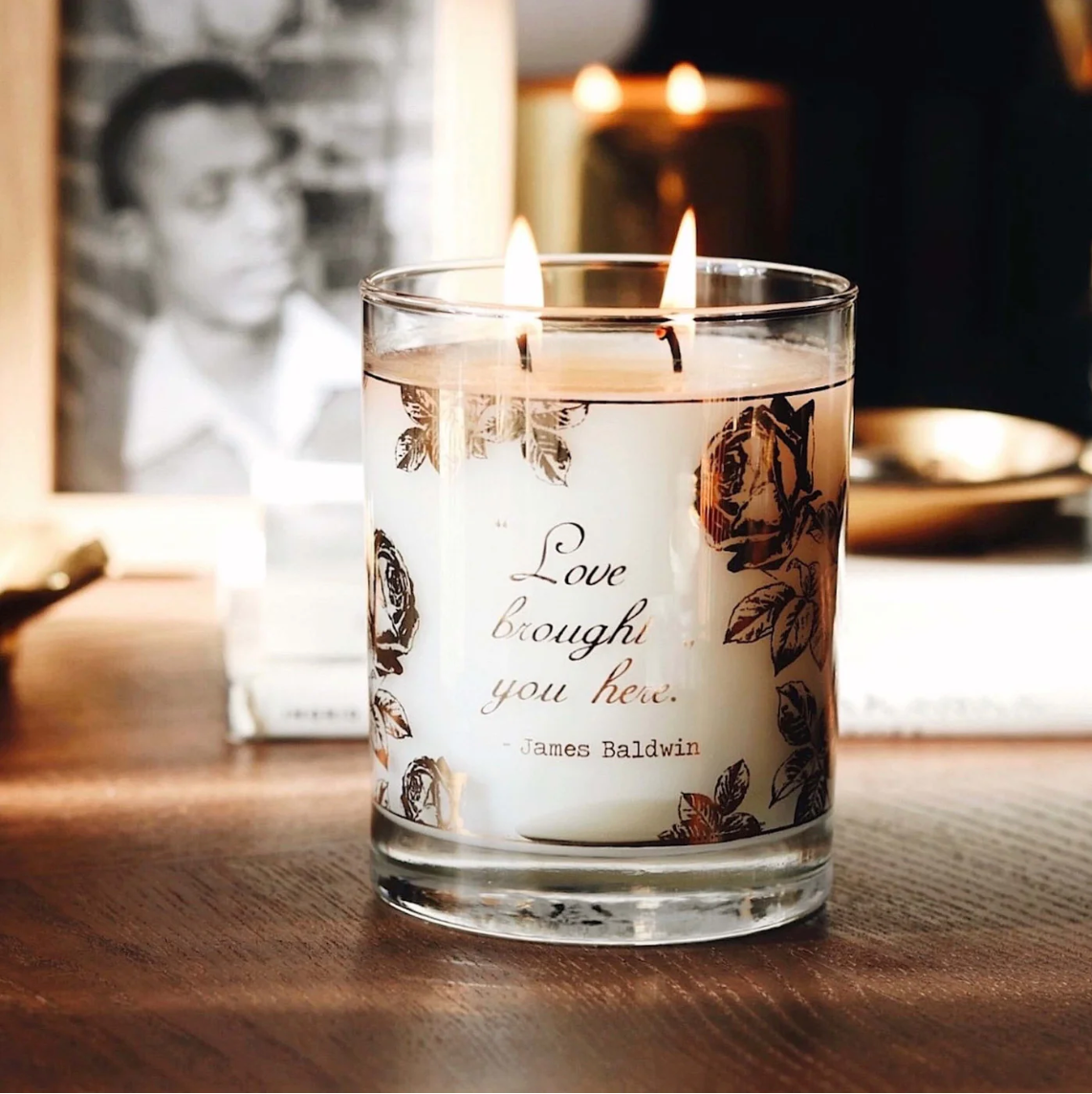 22K Gold James Baldwin "Love" Luxury Candle