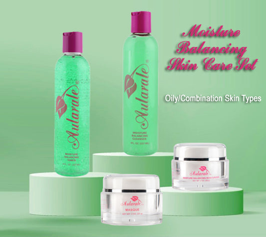 Moisture Balancing Skin Care Set for Oily to Combination Skin Types